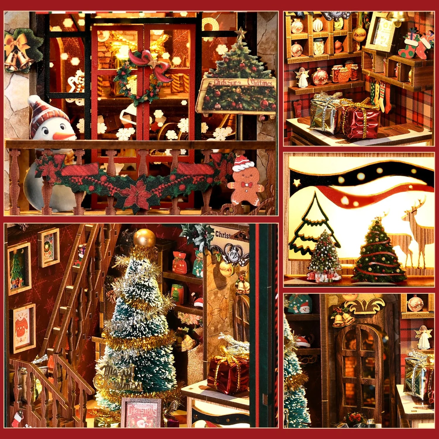 Christmas Shop Book Nook - product details