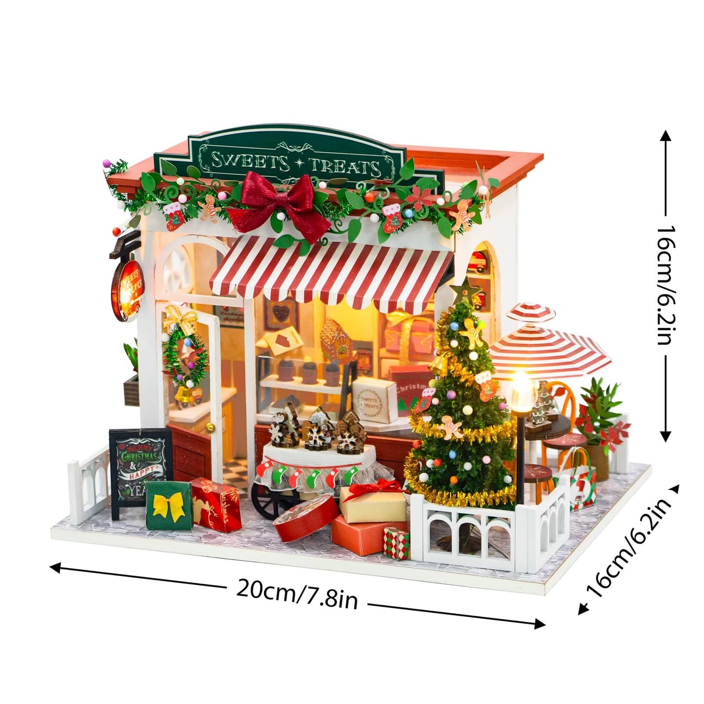 Christmas Sweets Treats Miniature House - 168 pcs