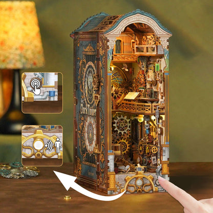 Clock Tower Book Nook - touch switch and sensor