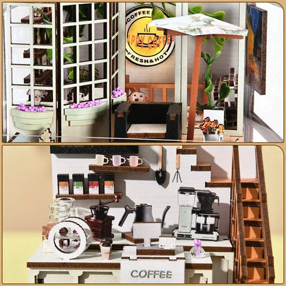 Coffee Garden Book Nook - counter and mezzanine