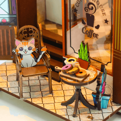 Coffee House Book Nook - cat table