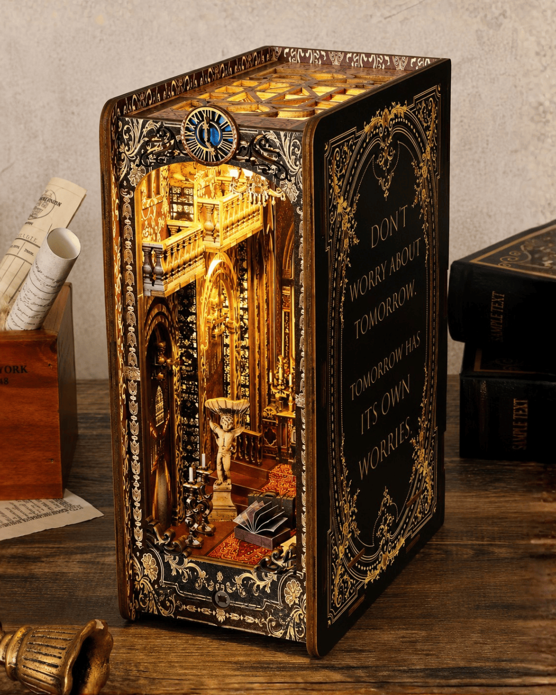 Covenant Church Book Nook - lit nave