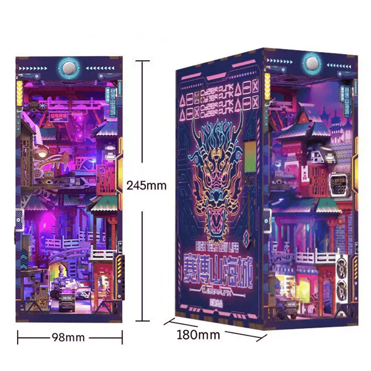 Cyber City Book Nook - dimensions