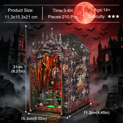 Dark Castle Book Nook - dimensions
