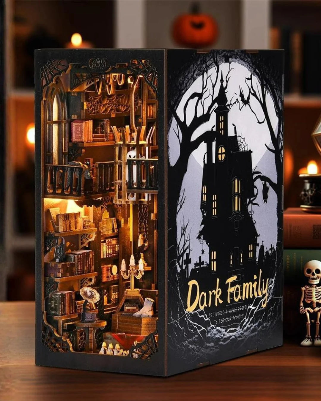 Dark Family Book Nook - side view