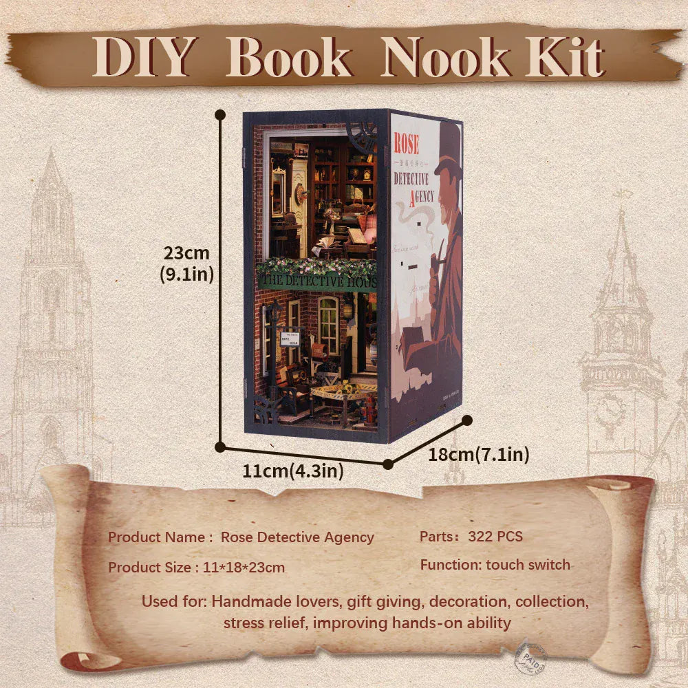 Sherlock Holmes House in Book Nook Kit