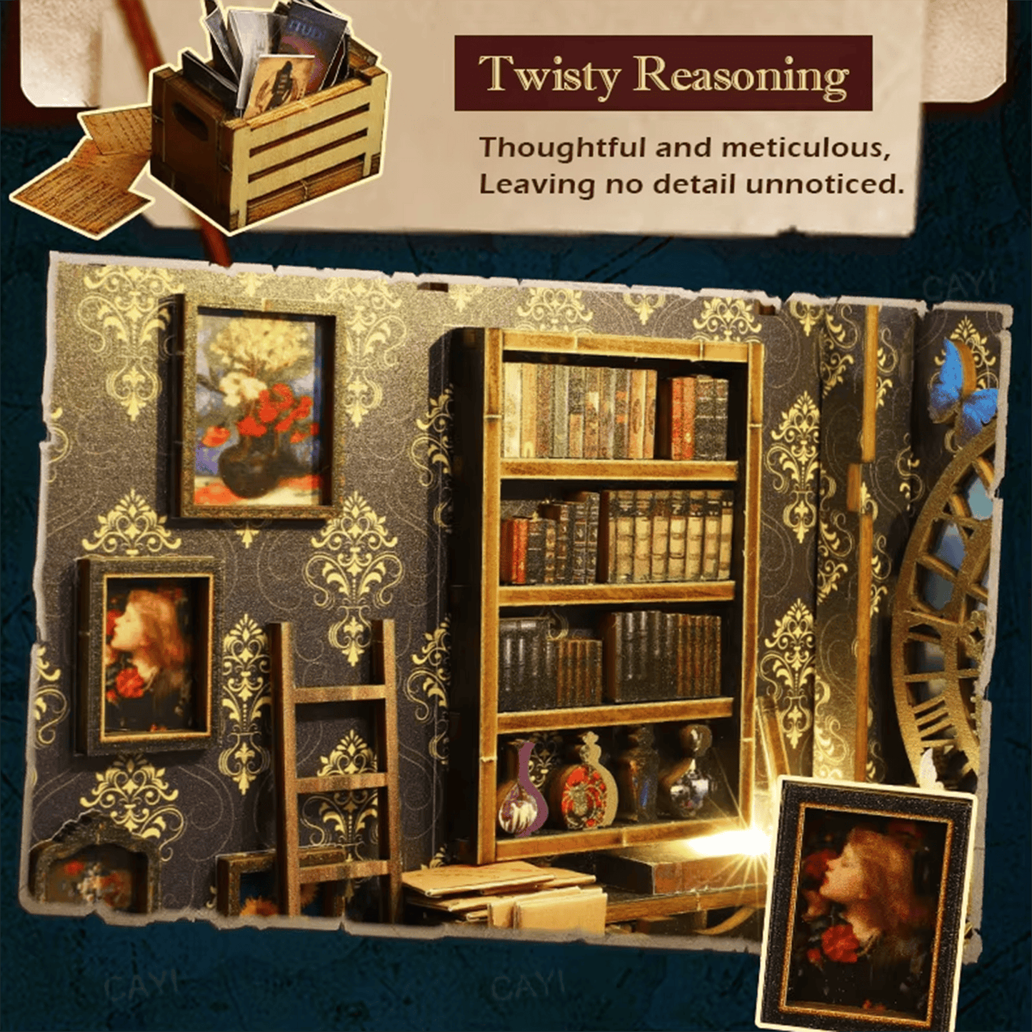 Detective Famous Agency Book Nook - 322 Pieces