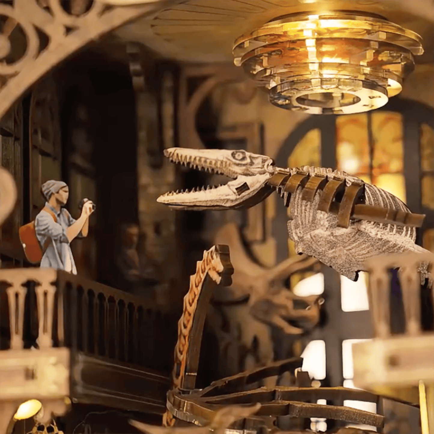 Dinosaur Museum Book Nook - 230 Pieces