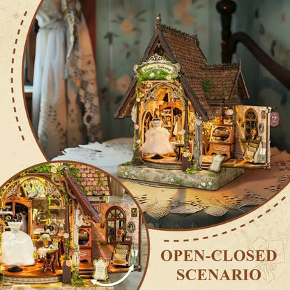 Dream Dress Studio Book Nook - open and closed