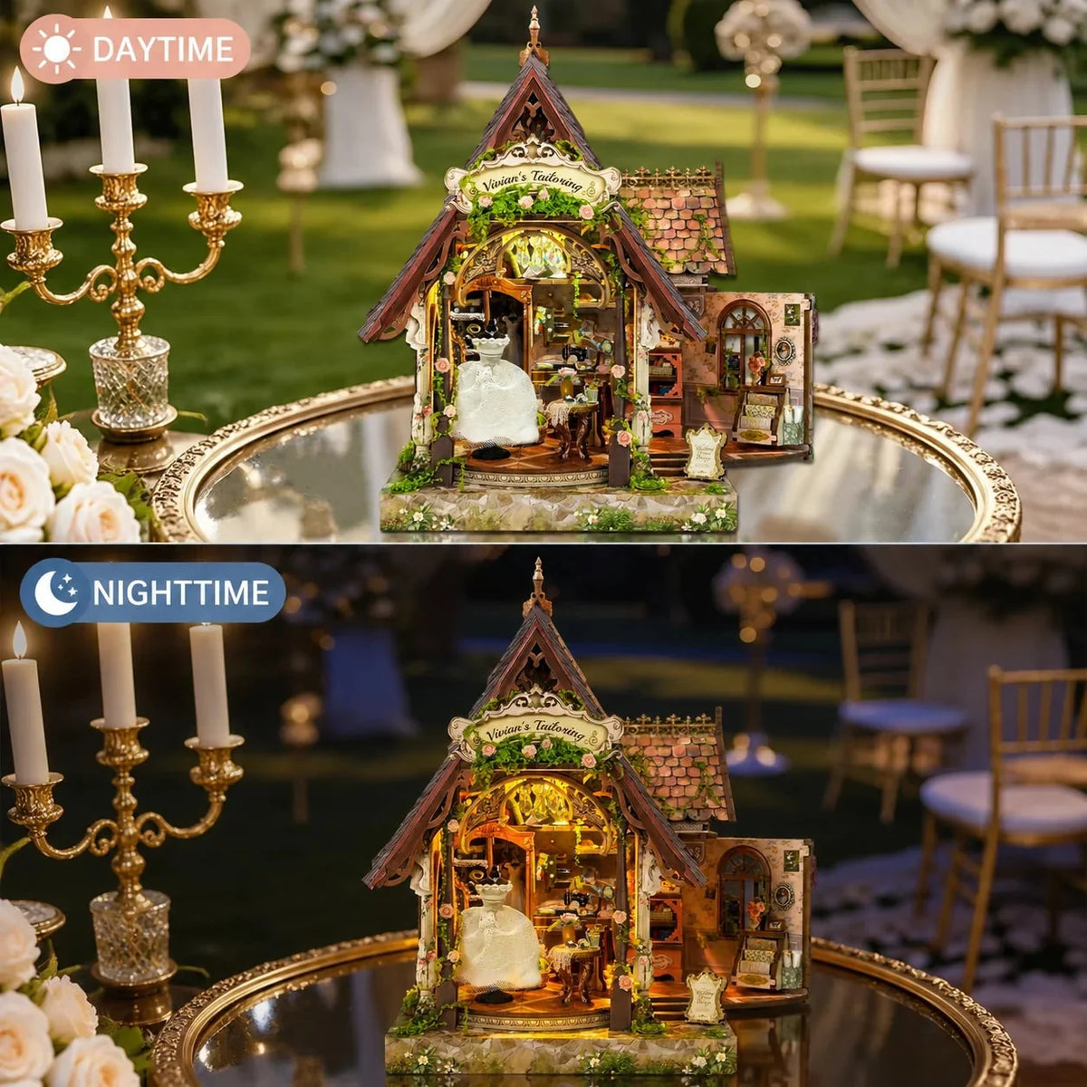 Dream Dress Studio Book Nook - day and night
