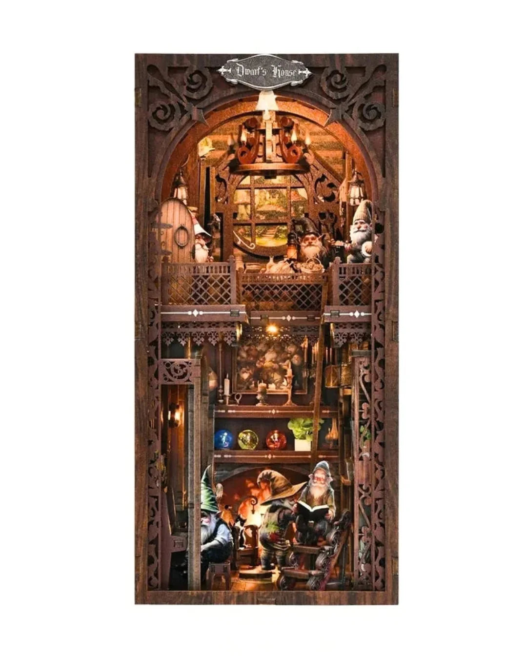 Dwarf's House Book Nook - front view
