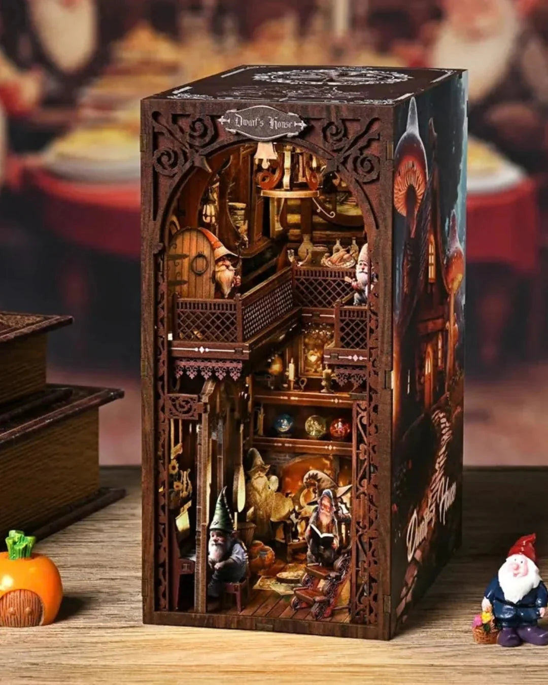 Dwarf's House Book Nook - side view