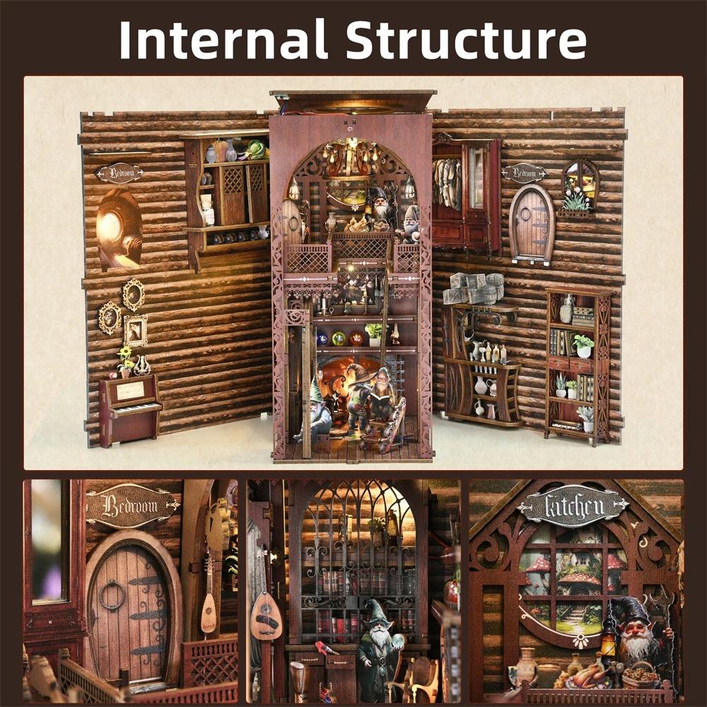 Dwarf's House Book Nook - internal structure