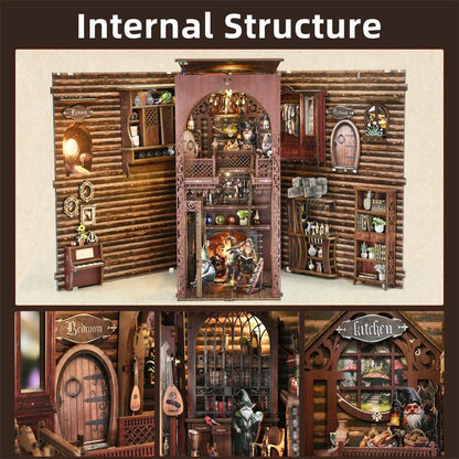 Dwarf's House Book Nook - internal structure