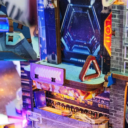 Endless Dimensions Book Nook - neon signs
