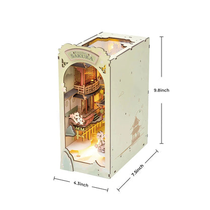 Falling Sakura Book Nook - dimensions