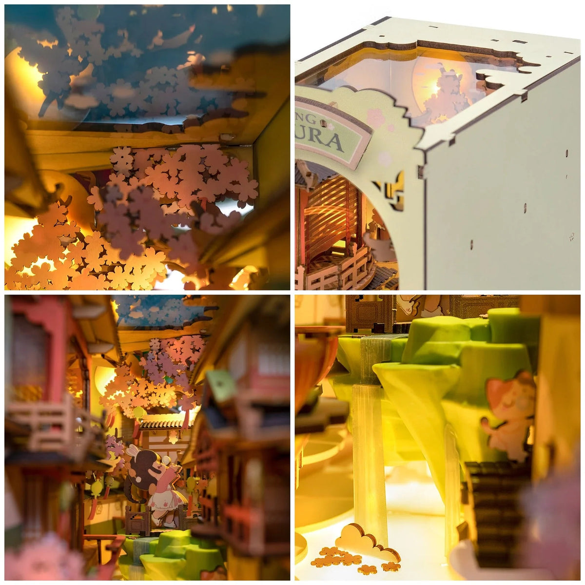 Falling Sakura Book Nook - product details