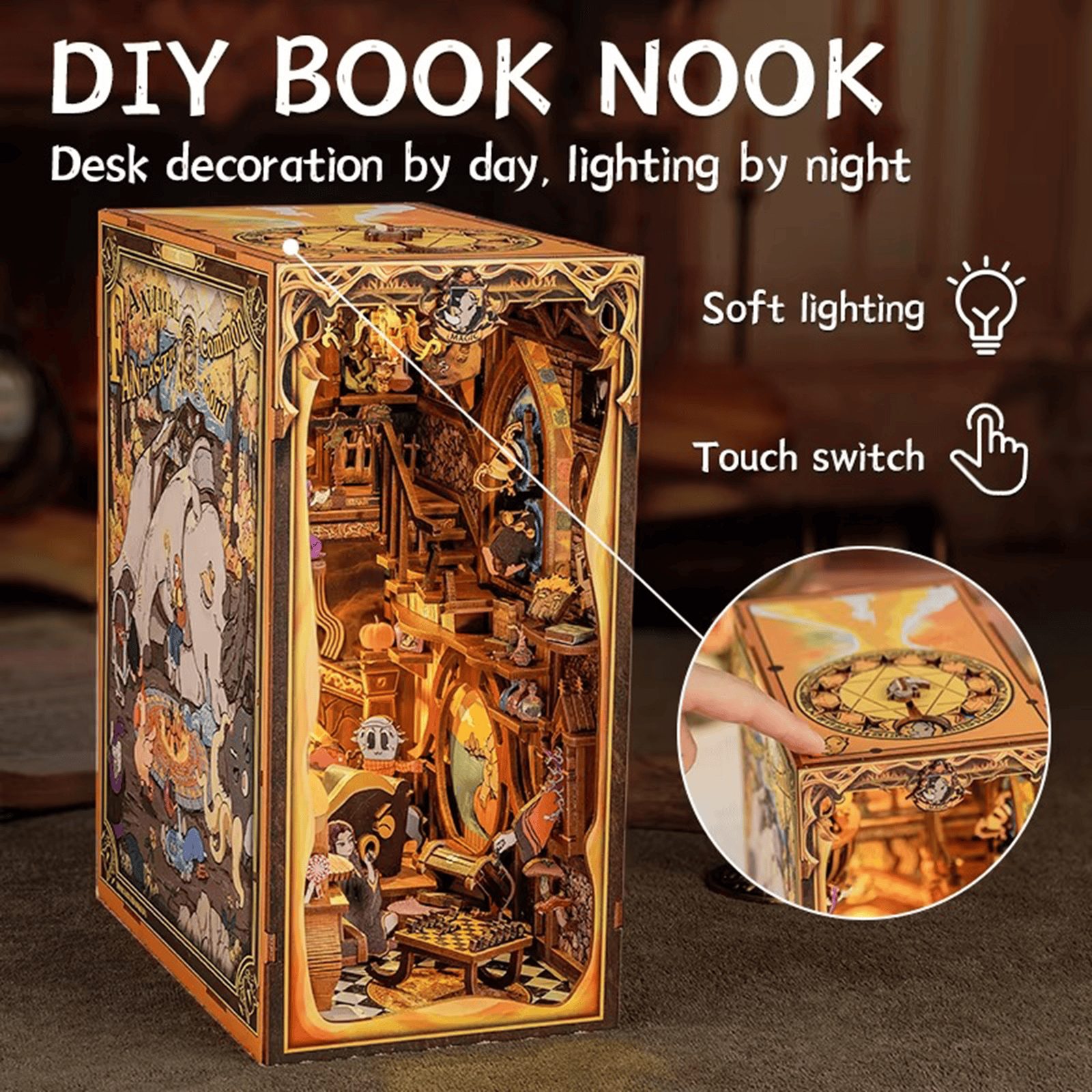 Fantastic Animal Common Room Book Nook (307 pieces)