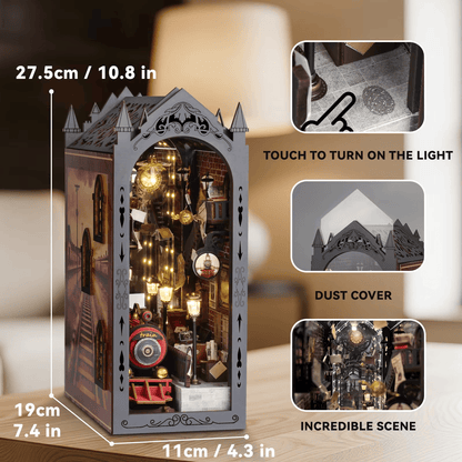 Fantasy Train Platform Book Nook - 258 Pieces