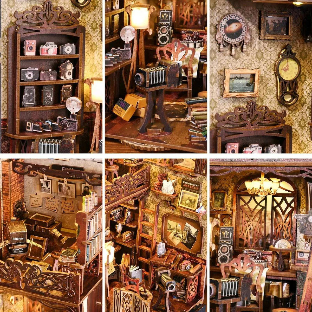 Film Darkroom Book Nook - inside details