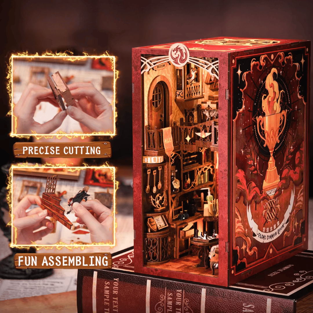 Flame Common Room Book Nook