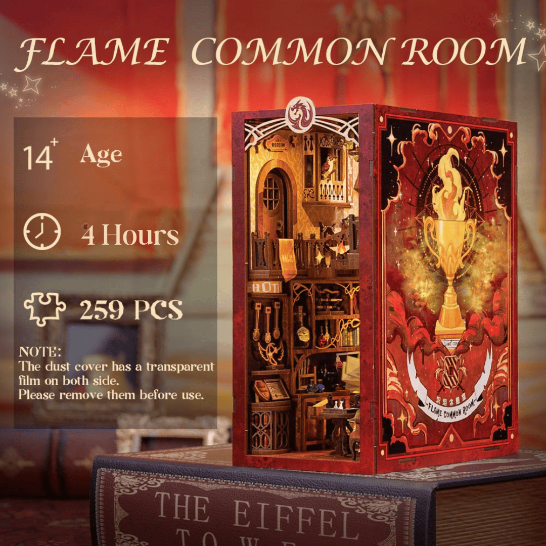 Flame Common Room Book Nook