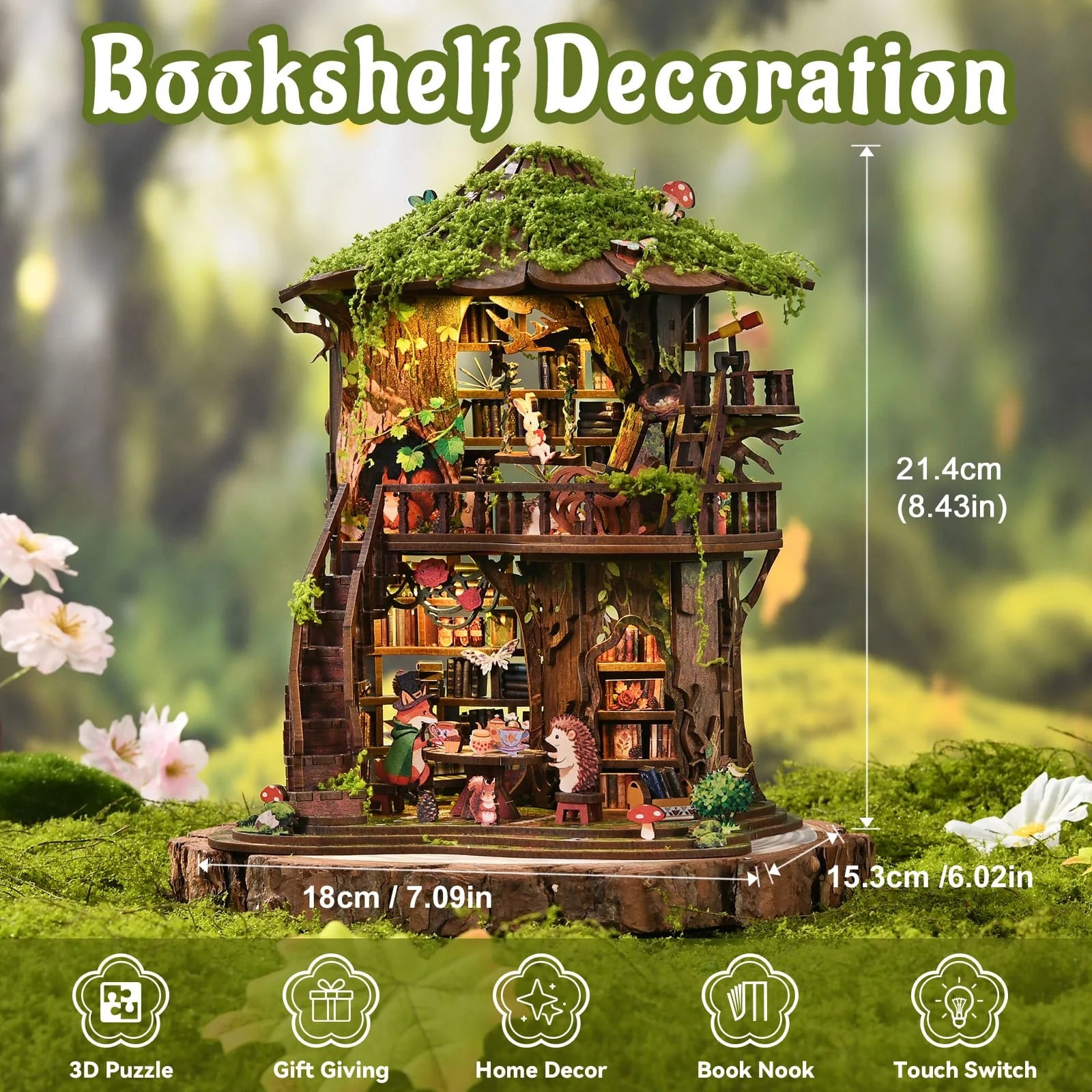 Forest Tea Book Club Book Nook - features