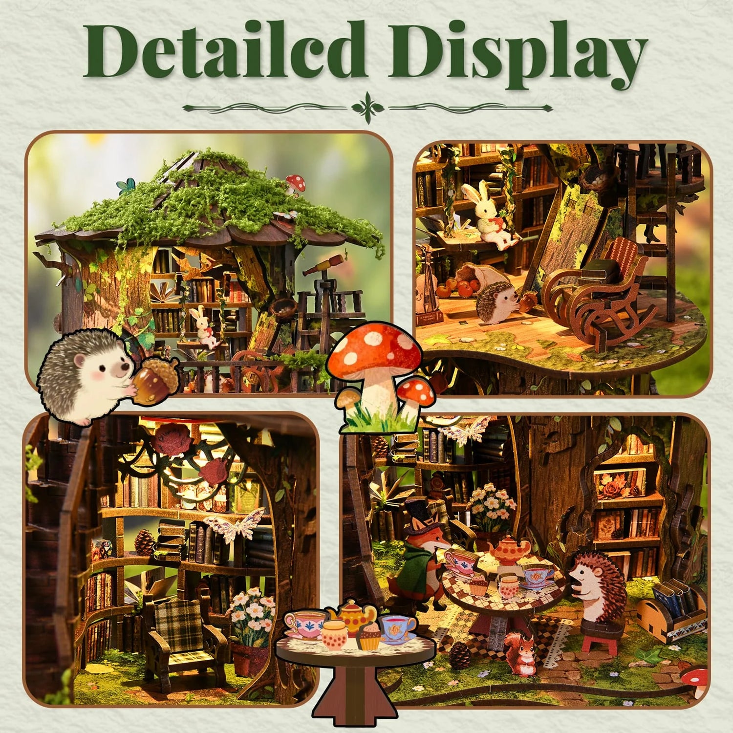 Forest Tea Book Club Book Nook - product details