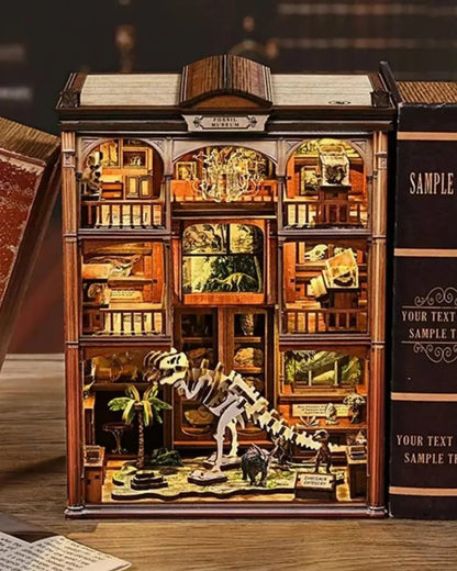 Fossil Museum Book Nook - side view
