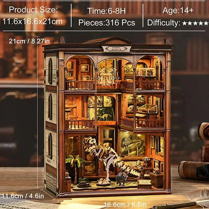 Fossil Museum Book Nook - dimensions