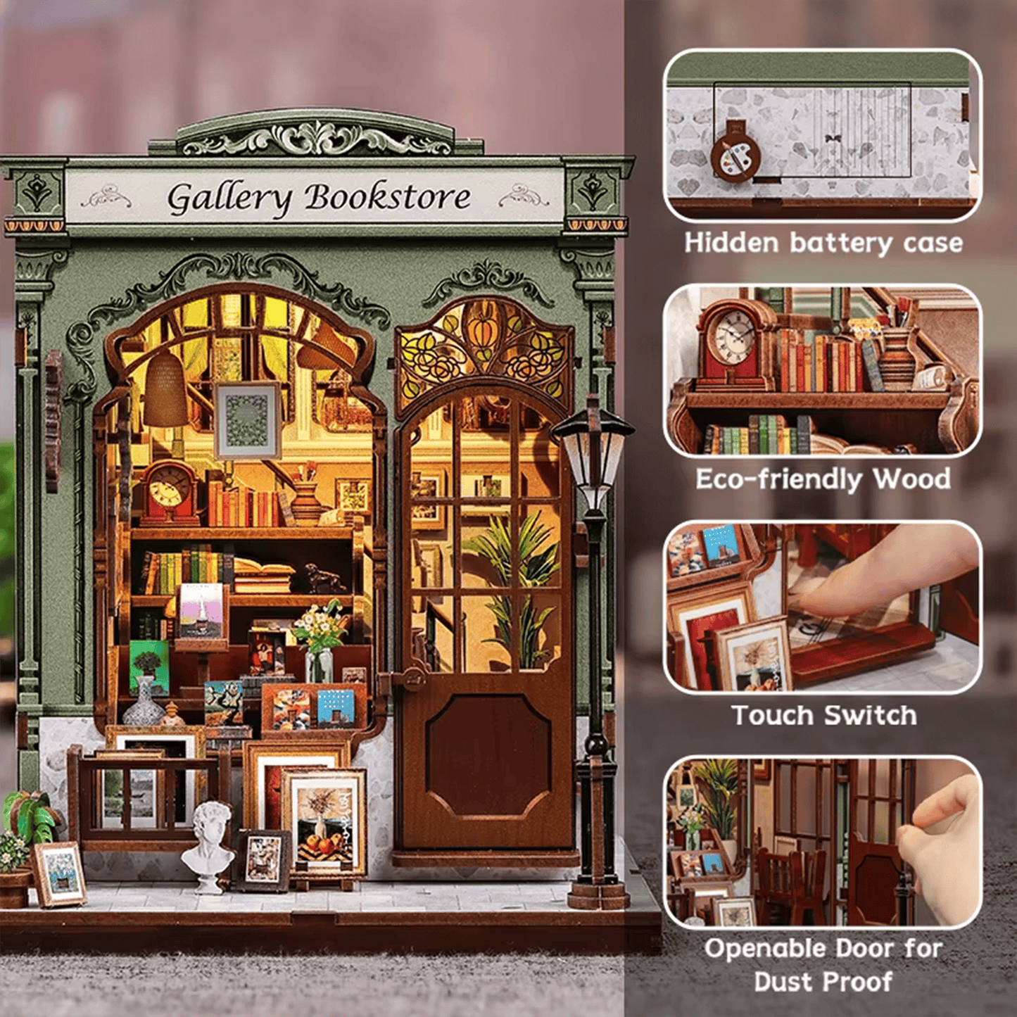 Gallery Bookstore Miniature House - 246 pcs