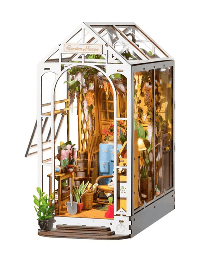 Garden Greenhouse - Dollhouse Book Nook Kit
