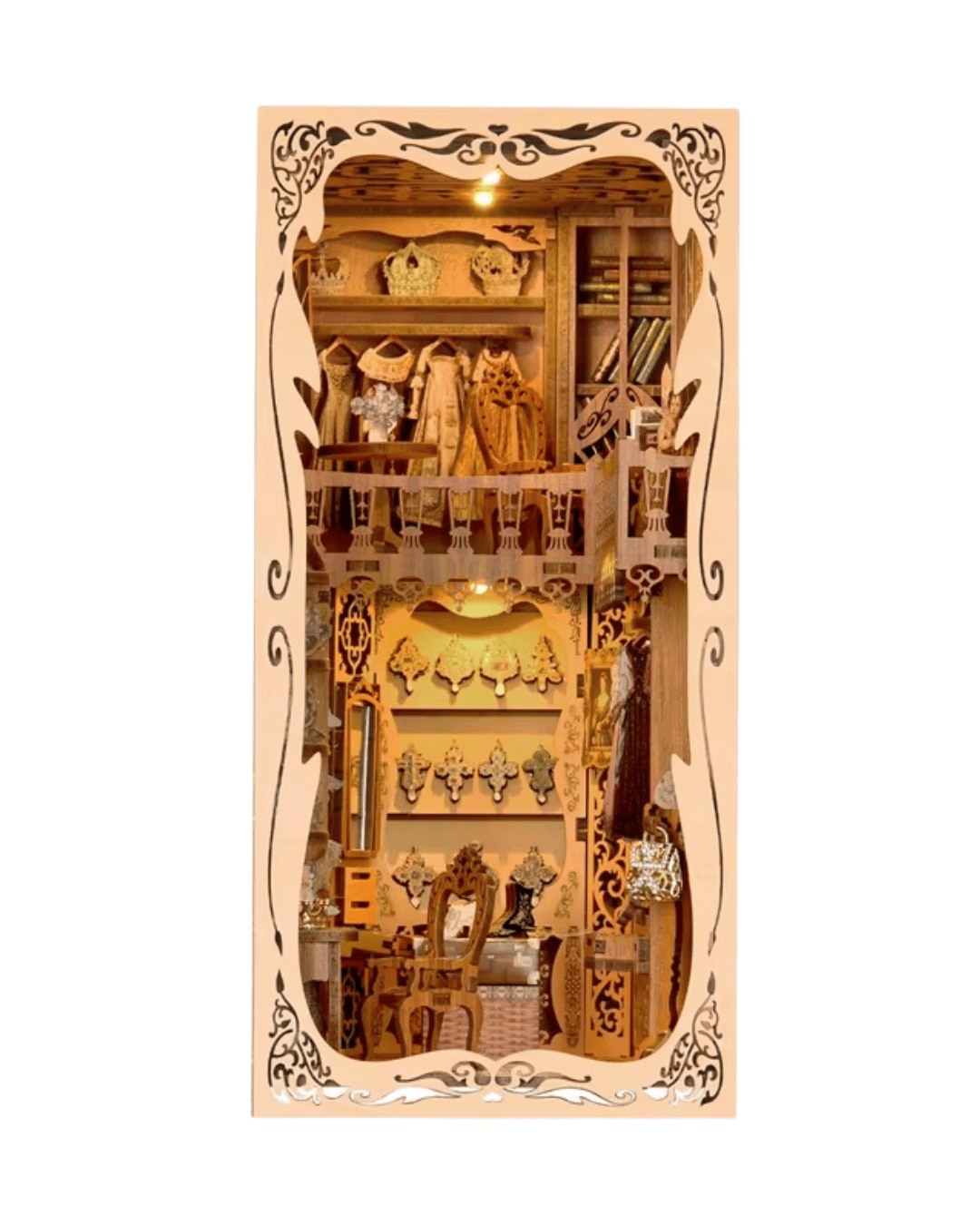 Gorgeous Wardrobe of Duchess Book Nook - front view