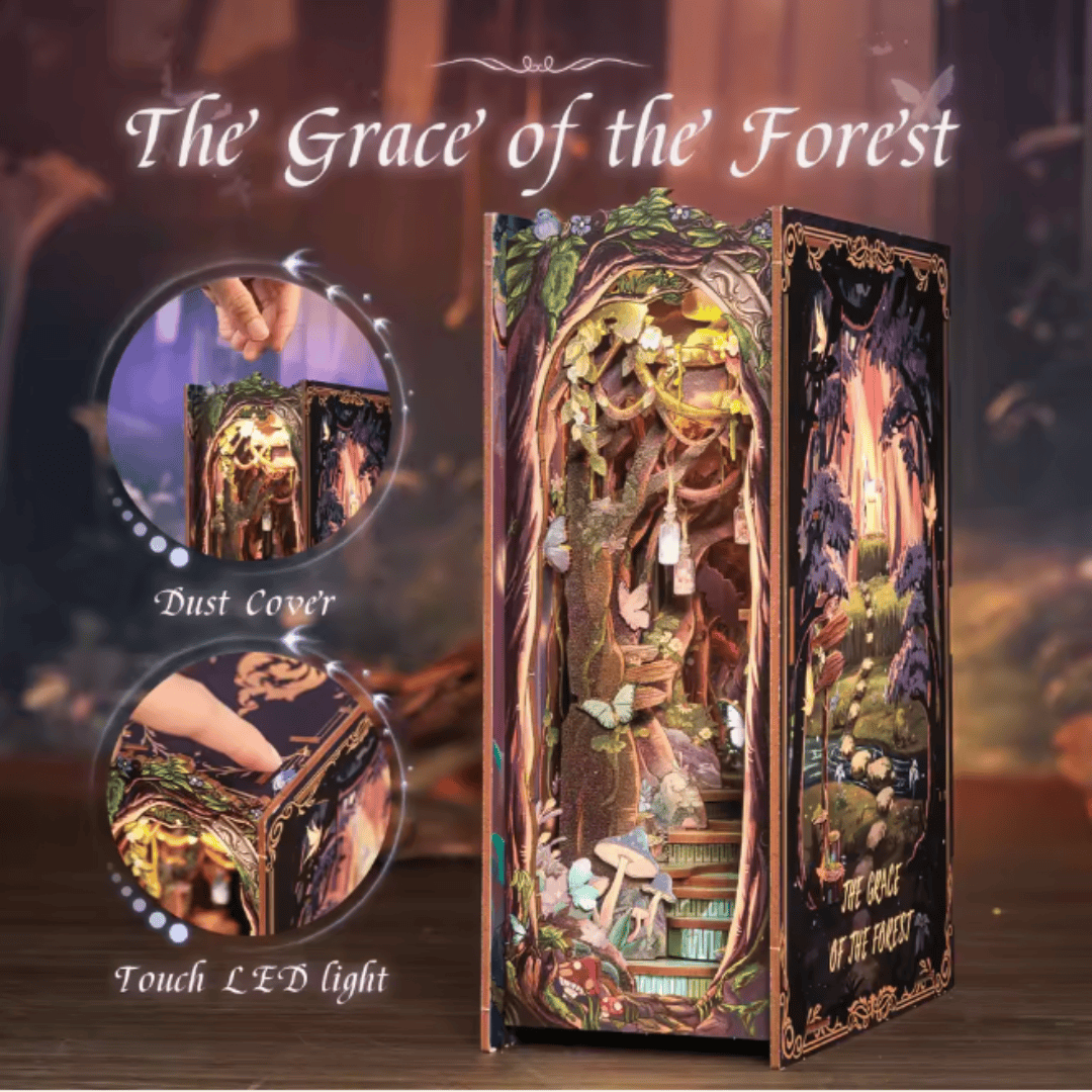 Grace of the Forest with unicorns - Book Nook