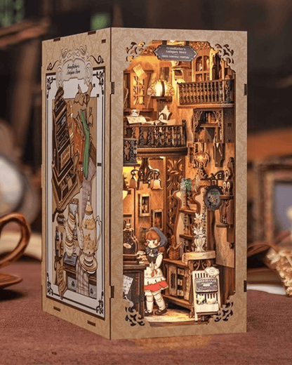 Grandfather's Antique Store Book Nook - 349 Pieces