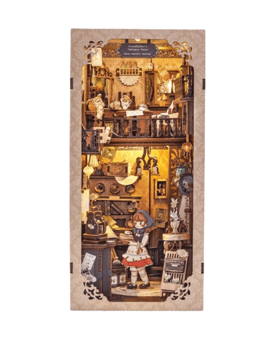 Grandfather's Antique Store Book Nook - 349 Pieces
