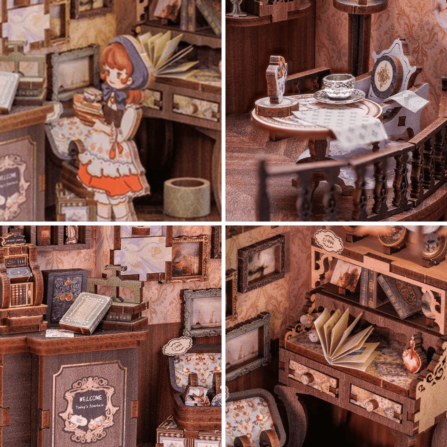 Grandfather's Antique Store Book Nook product details