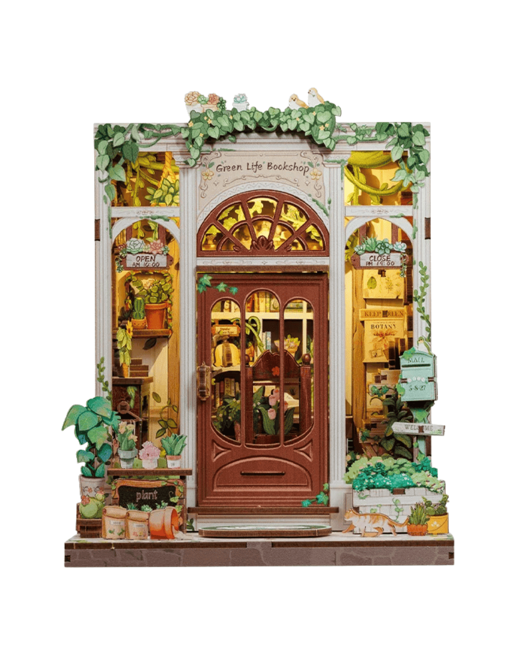 Green Life Bookshop Minaiture Dollhouse Kit