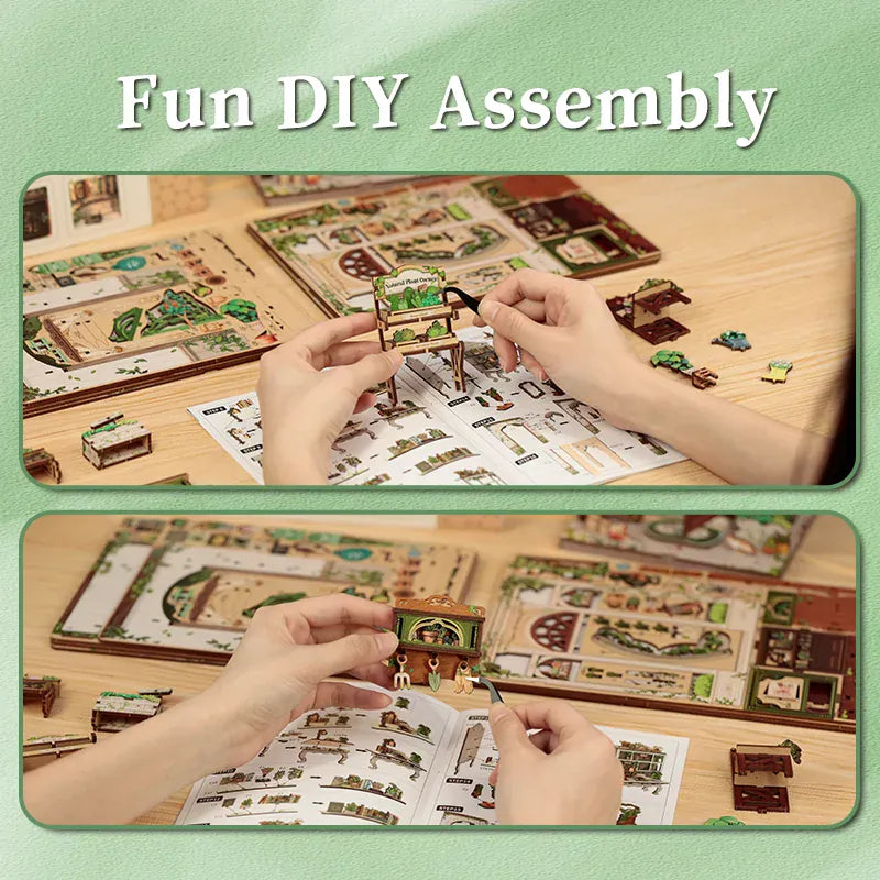 Green Life Bookshop Minaiture Dollhouse Kit