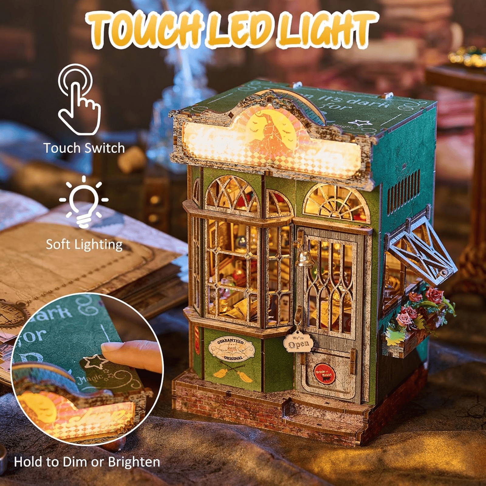 Green Magic Shop Miniature House - Potion Shop, 322 pcs