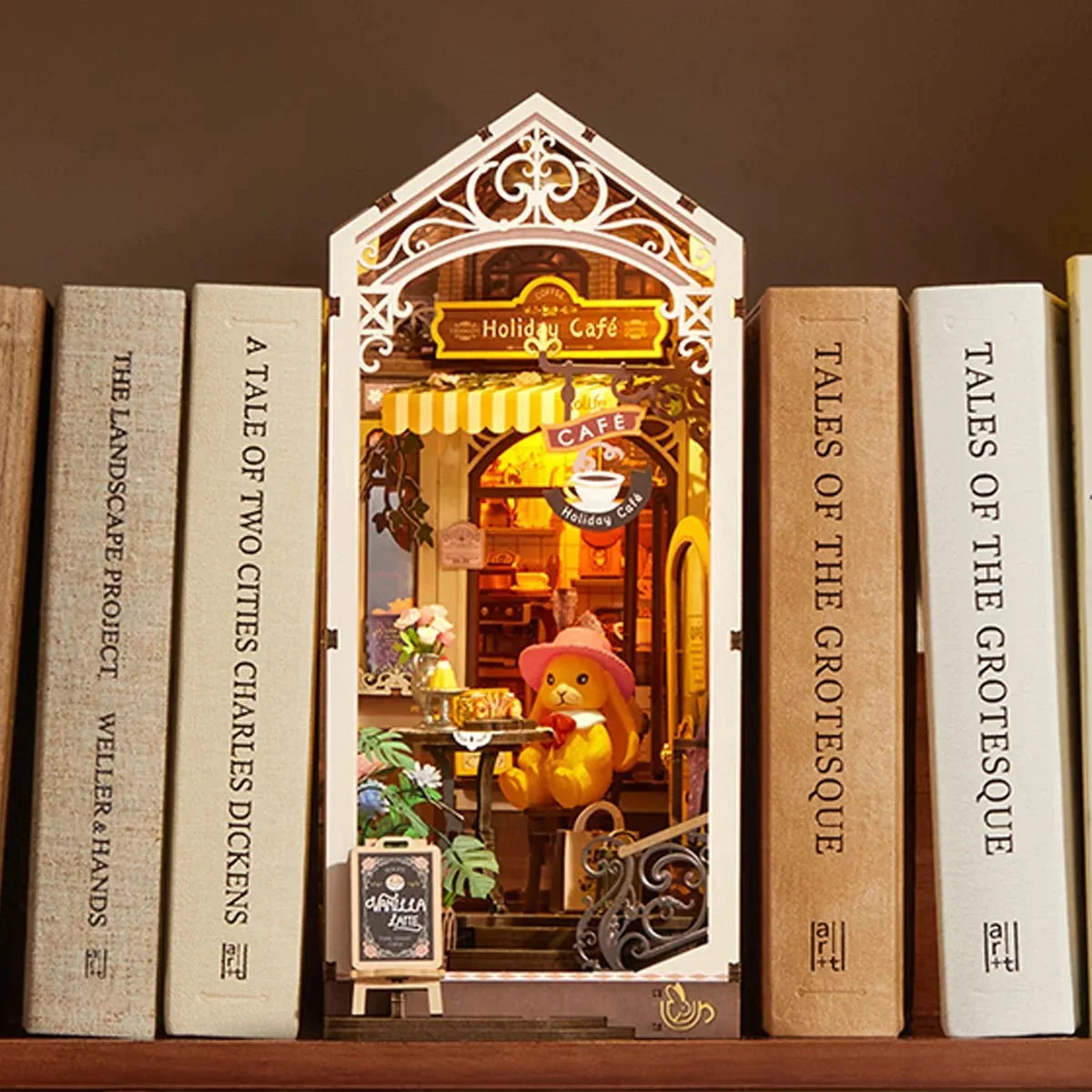 Holiday Café Book Nook - on a shelf