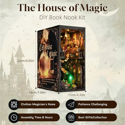 The House of Magic Book Nook - dimensions
