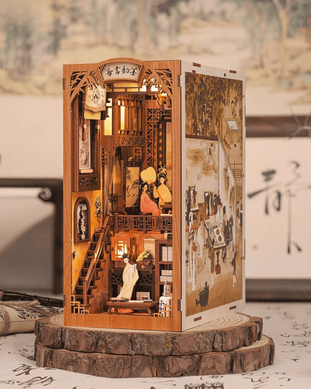 Traditional Chinese bookstore Book Nook Kit