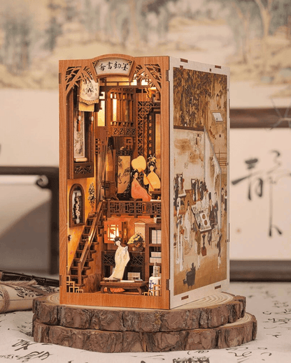 Traditional Chinese bookstore Book Nook Kit