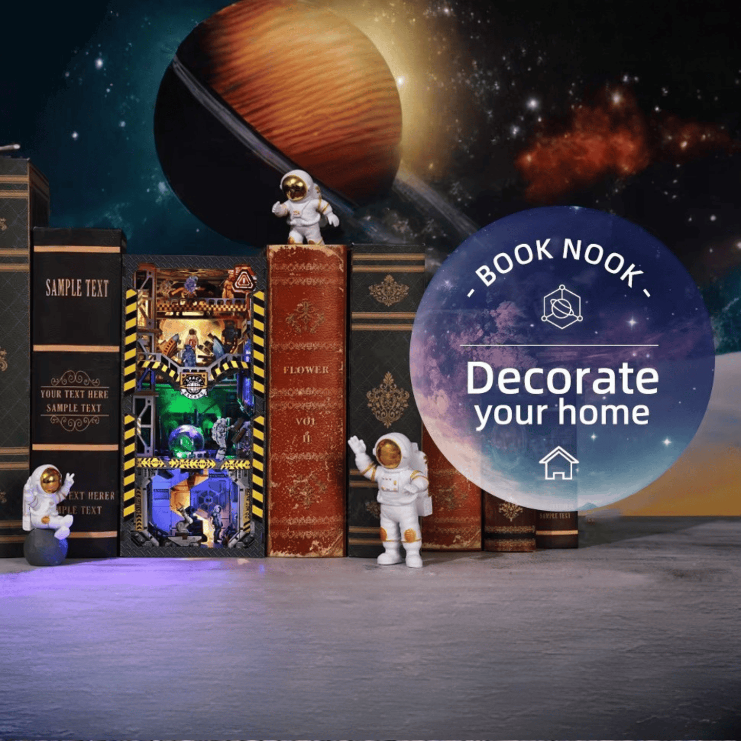 Interstellar Home Book Nook - 220 Pieces