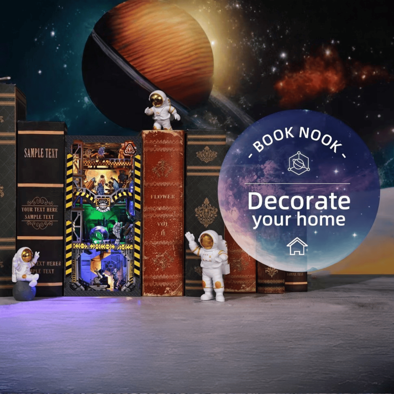 Interstellar Home Book Nook - 220 Pieces
