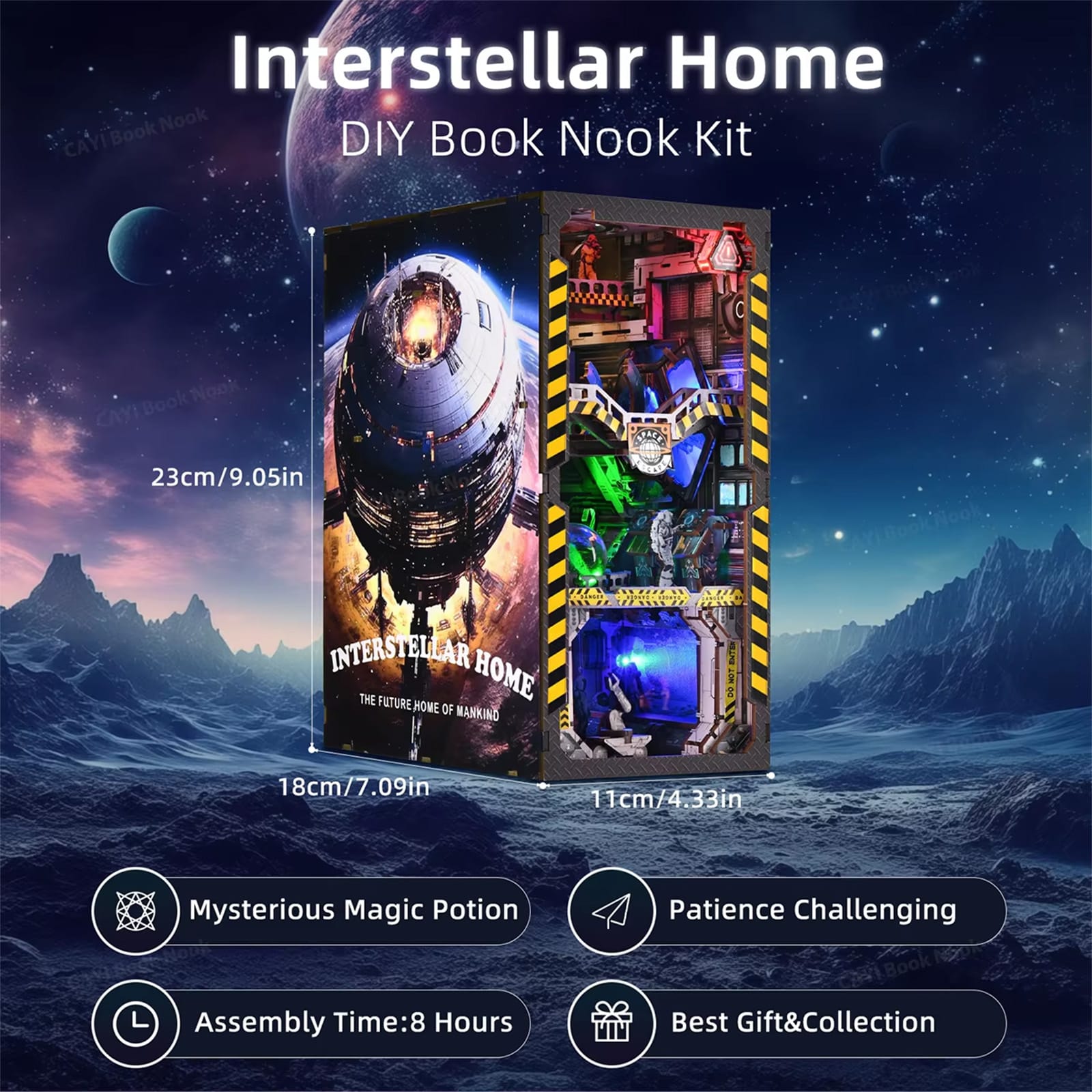 Interstellar Home Book Nook - 220 Pieces