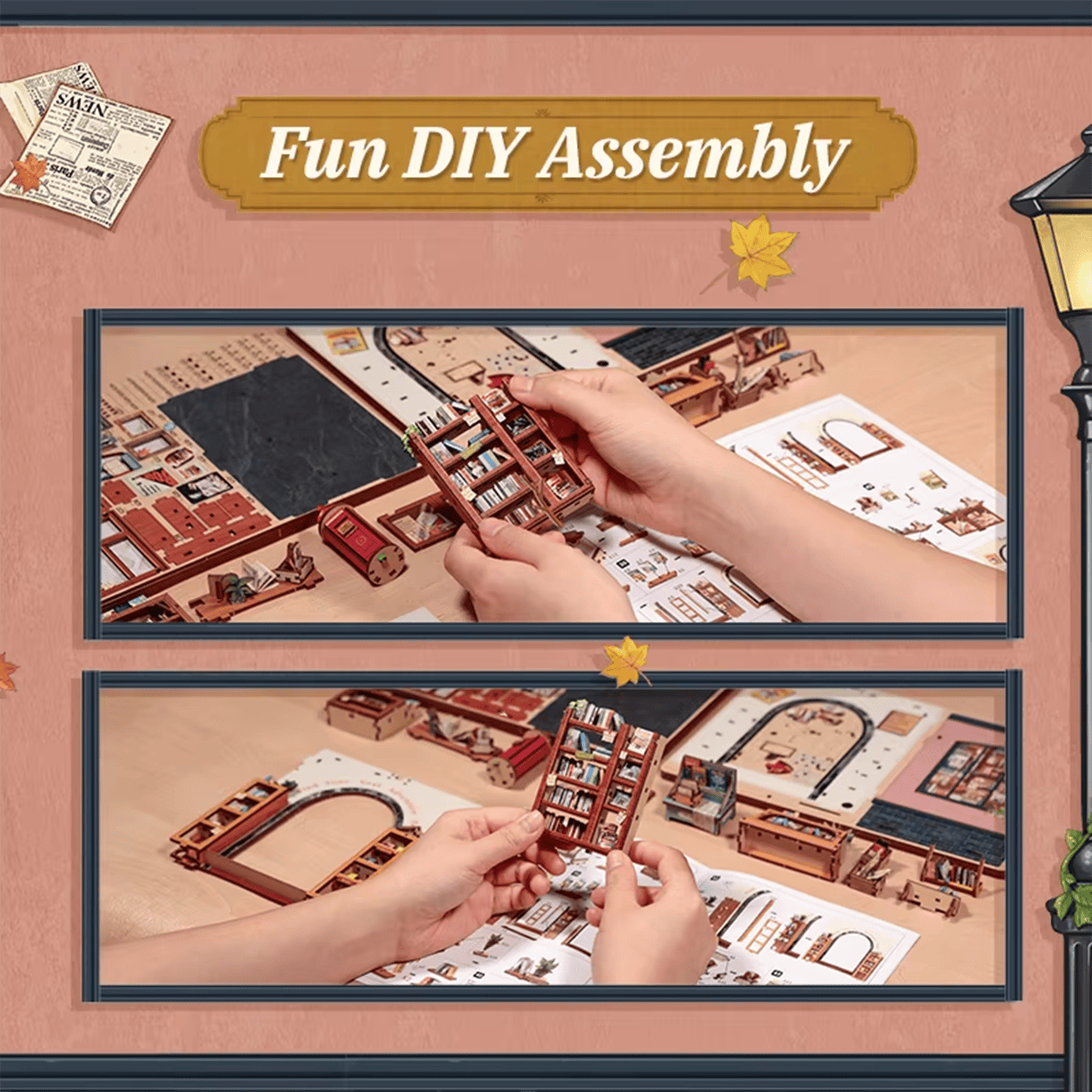Jack's Bookery Miniature House (with LED) - 330 pieces