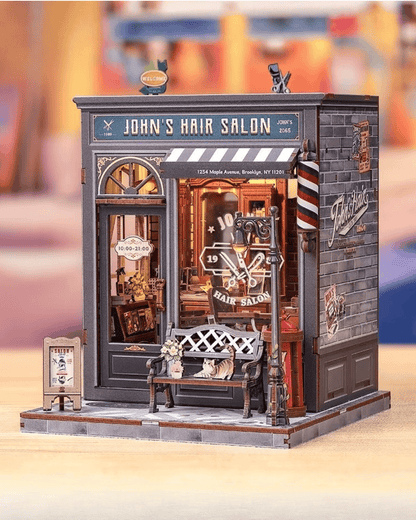 John’s Hair Salon Miniature House - 210 pcs