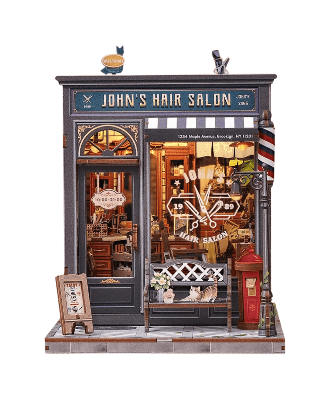 John’s Hair Salon Miniature House - 210 pcs